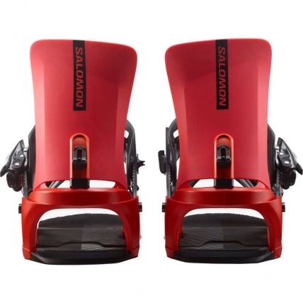 Salmon Rhythm Red Unisex Snowboard Bindings Backs